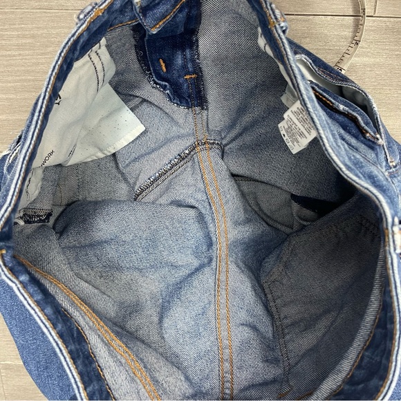 Derek Lam 10 Crosby Mila Mid Rise Girlfriend Patchwork Released Hem Jeans 27 - Picture 13 of 16